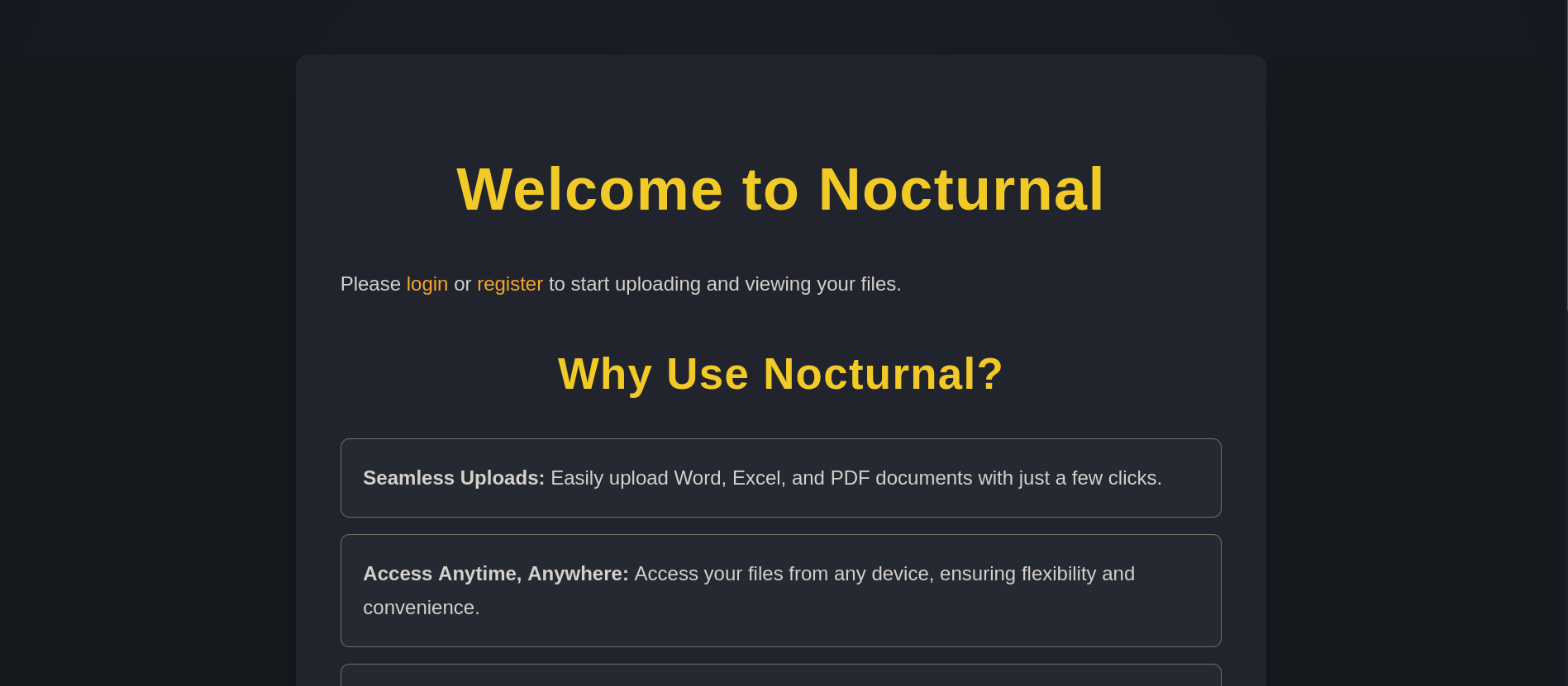 Nocturnal 1